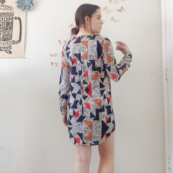 Geometric Mini Tunic Dress - Picture 4 of 7